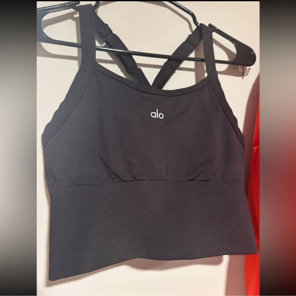 ALO Yoga Seamless Rib, Favorite Bra Tank - Picture 3 of 3